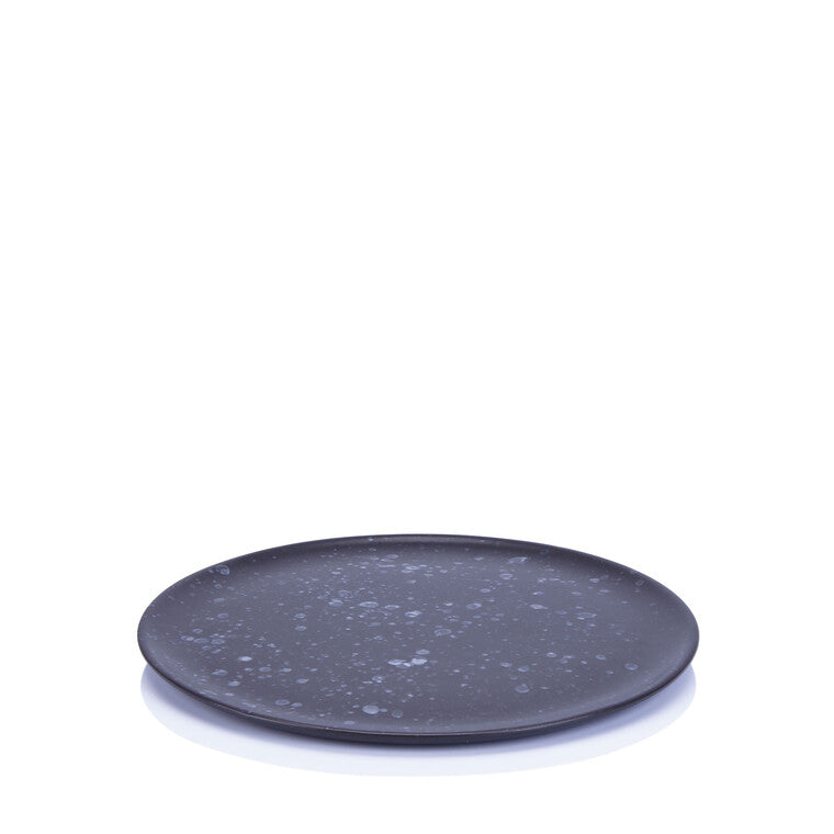 RAW Frühstücksteller D23 cm Schwarz Spotted